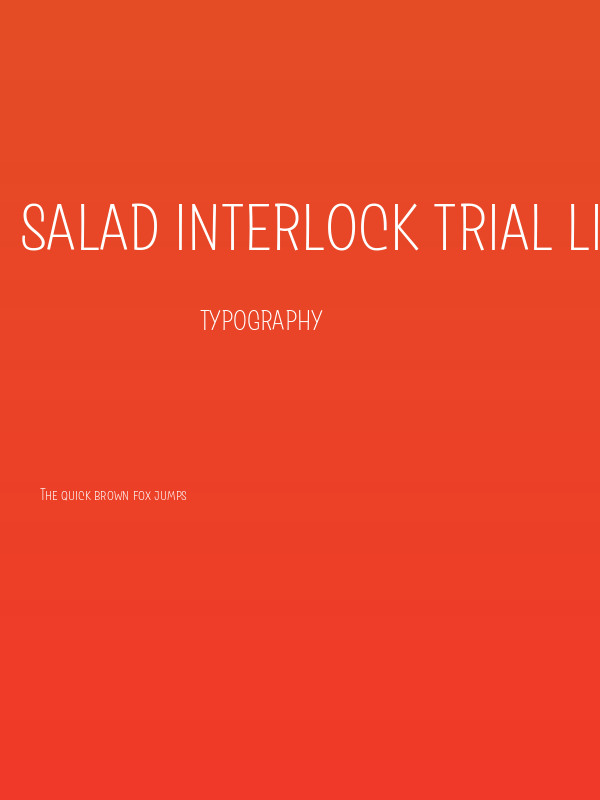 Salad Interlock Trial Light Poster