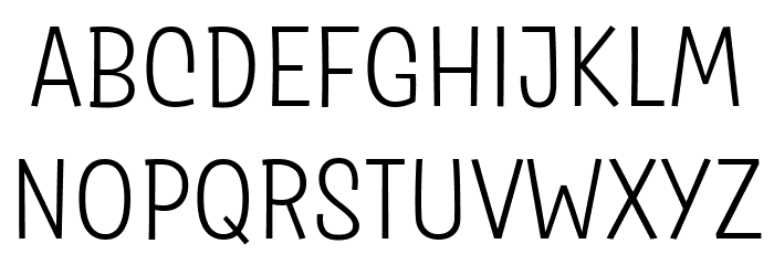 Salad Interlock Trial Light Font LOWERCASE