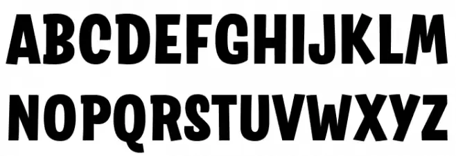 Salad Trial Extrabold Font Litere mari