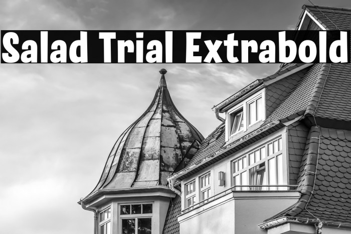 Salad Trial Extrabold Example 1