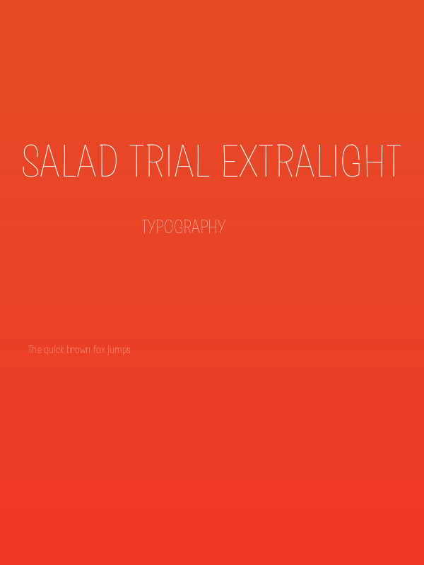 Salad Trial Extralight Poster