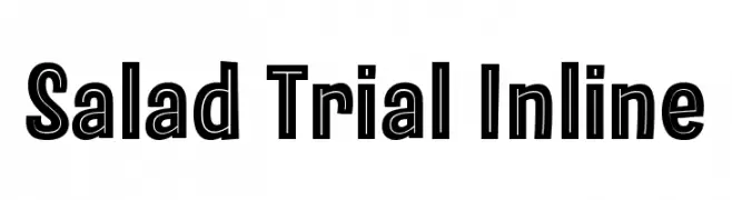Salad Trial Inline  नि: शुल्क फ़ॉन्ट्स डाउनलोड