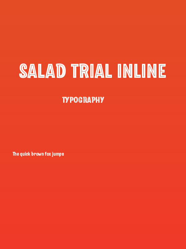 Salad Trial Inline Poster