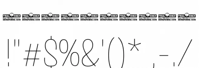 Salad Trial Interlock Var Font OTHER CHARS