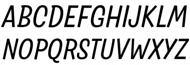 Salad Trial Italic フォント 大文字