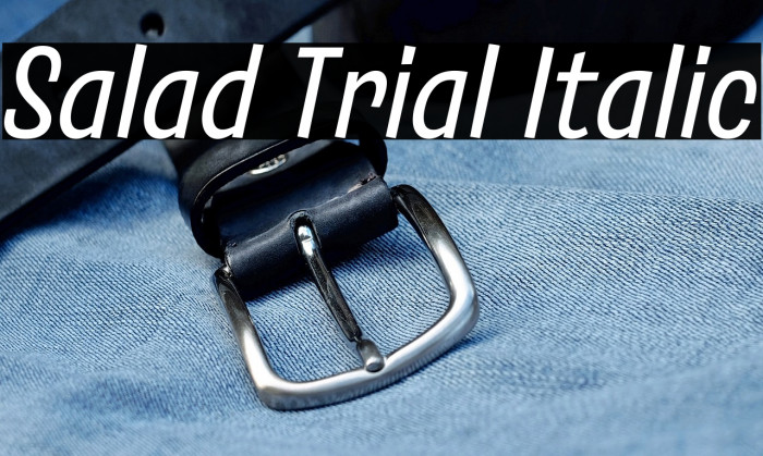 Salad Trial Italic Example 3