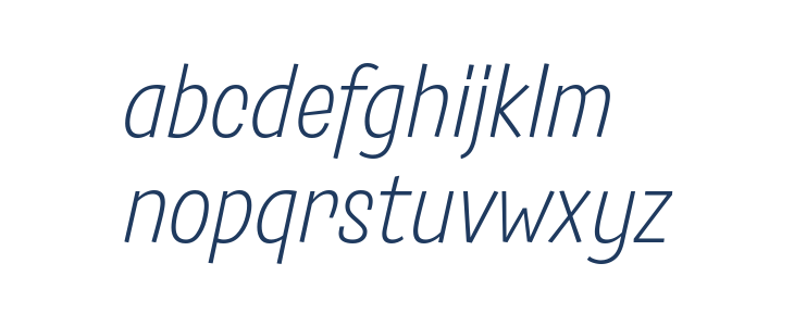 Salad Trial Light Italic Lowercase