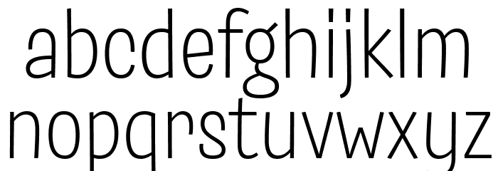Salad Trial Light Font LOWERCASE