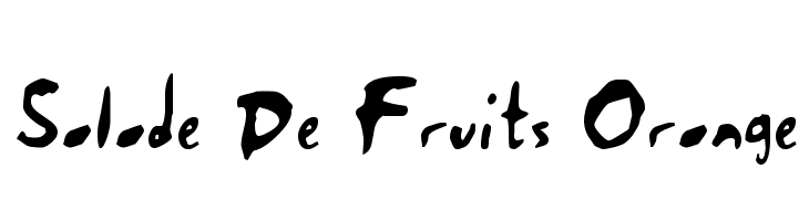 Salade De Fruits Orange  Free Fonts Download
