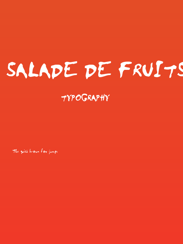 Salade De Fruits Orange Poster