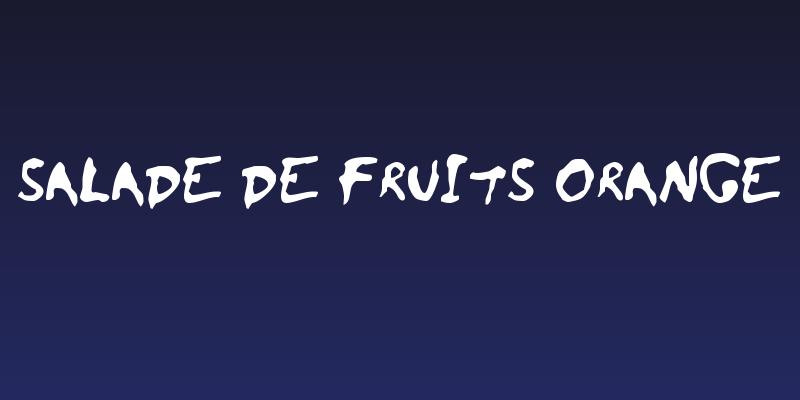 Salade De Fruits Orange Social Header