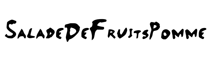 SaladeDeFruitsPomme  免费字体下载