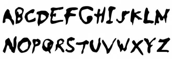 SaladeDeFruitsRaisin Font UPPERCASE