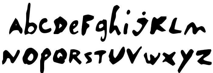 SaladeDeFruitsRaisin Font LOWERCASE