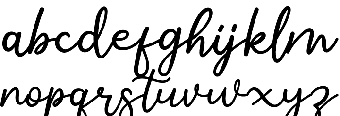 Salahe Free Font LOWERCASE