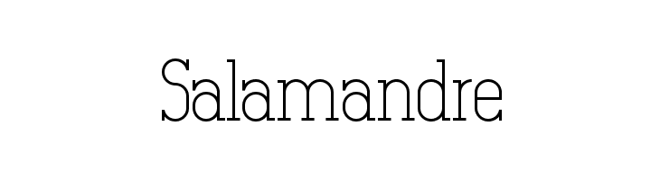 Salamandre  font caratteri gratis