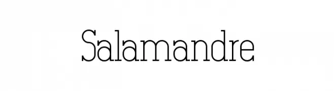 Salamandre  フリーフォントのダウンロード
