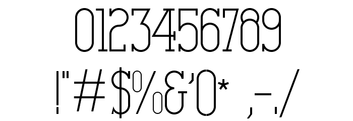 Salamandre Font OTHER CHARS