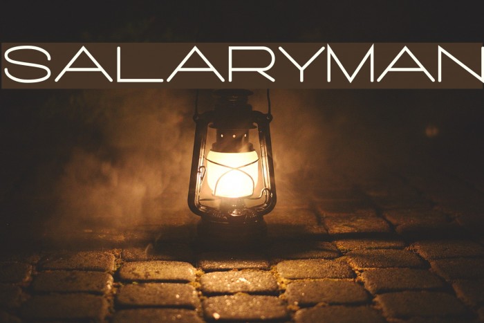 Salaryman फ़ॉन्ट examples