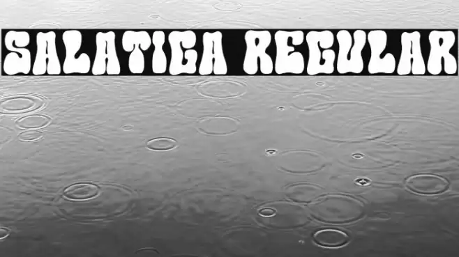 Salatiga Regular Font examples