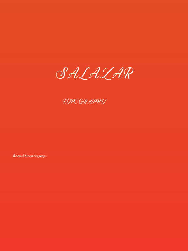Salazar Poster