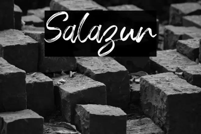 Salazur Font examples