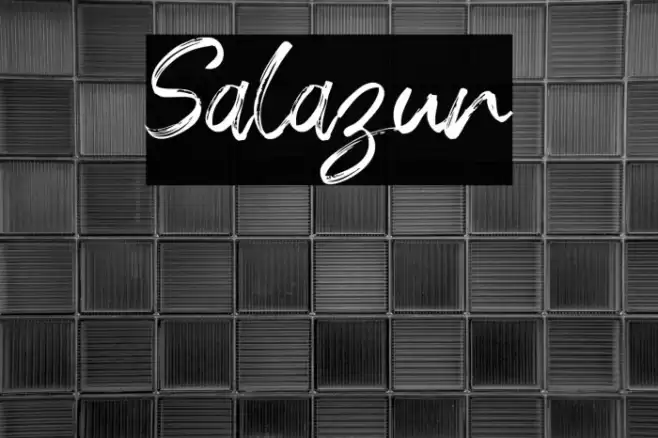 Salazur Font examples