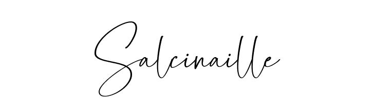 Salcinaille  フリーフォントのダウンロード