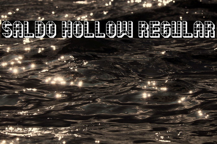 Saldo Hollow Regular Font examples