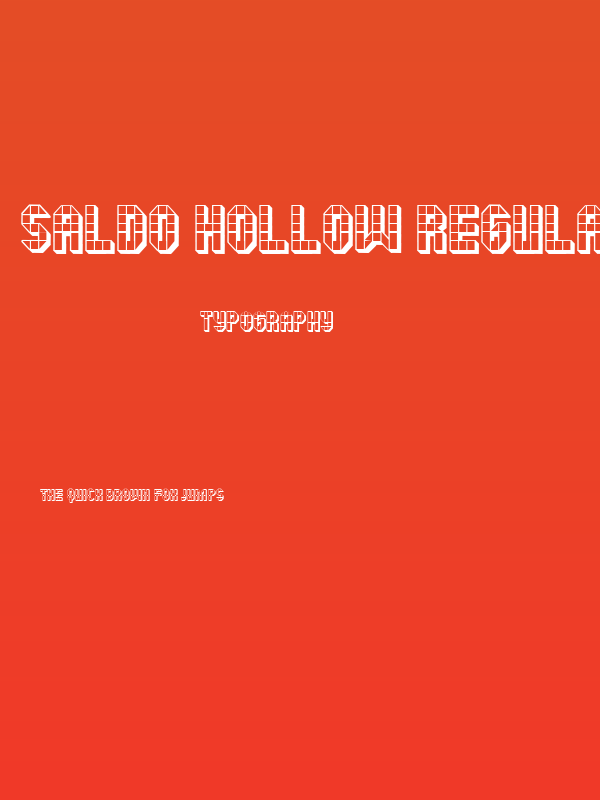 Saldo Hollow Regular Poster