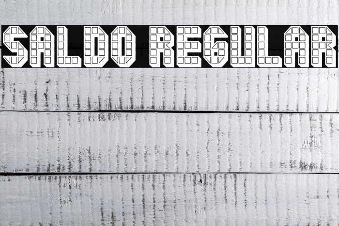 Saldo Regular Font examples