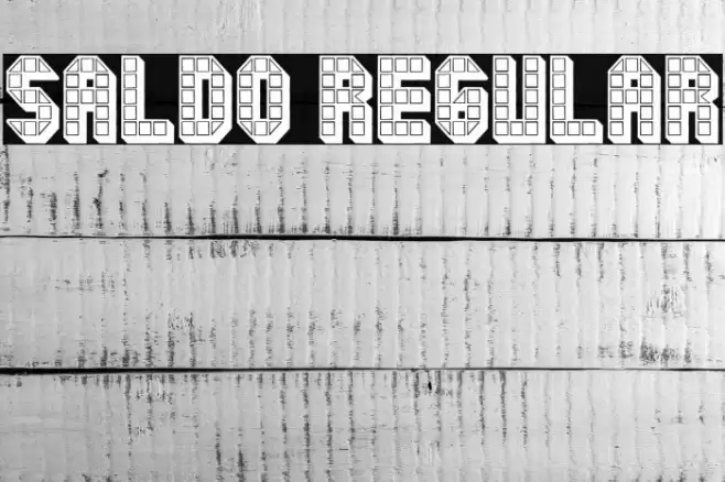 Saldo Regular Font examples