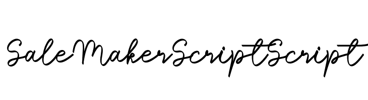 Sale Maker Script Script  font caratteri gratis
