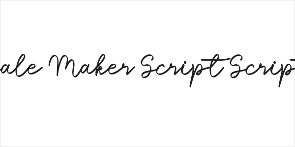 Sale Maker Script Script Logo