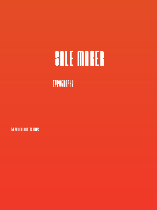 Sale Maker Poster