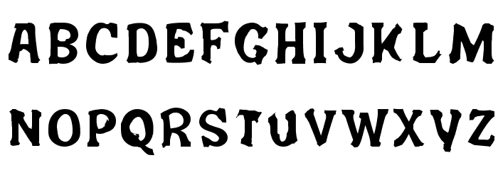 Salem Ergotism Font LOWERCASE