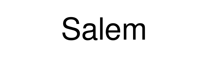 Salem  Frei Schriftart Herunterladen