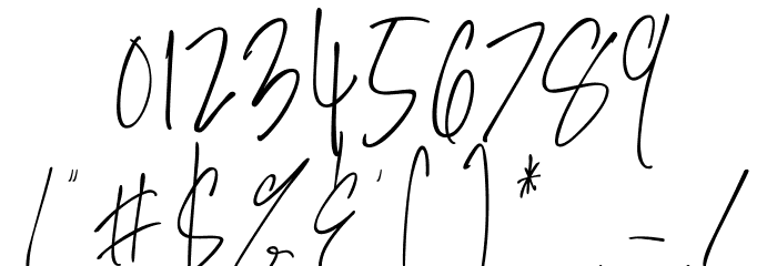 Salernitana Script Font OTHER CHARS