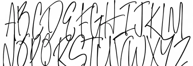 Salernitana Script 字体 大写