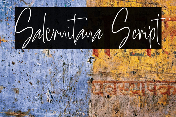 Salernitana Script Font examples