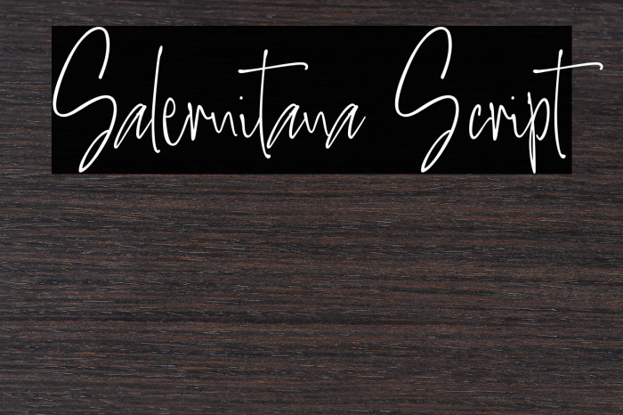 Salernitana Script Font examples