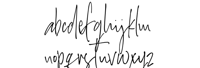 Salernitana Script Font LOWERCASE