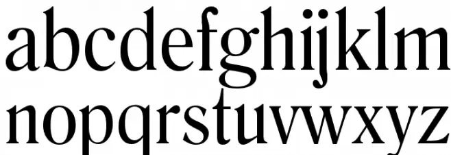 Salernomi J フォント 小文字