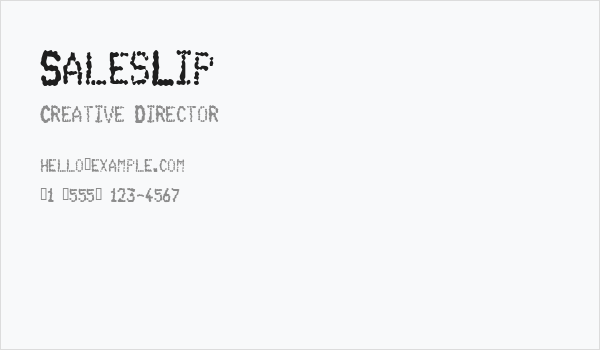 SalesLip Business Card