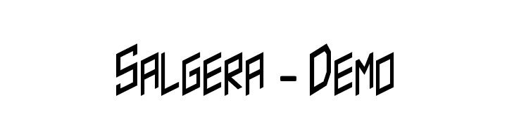 Salgera - Demo Caratteri