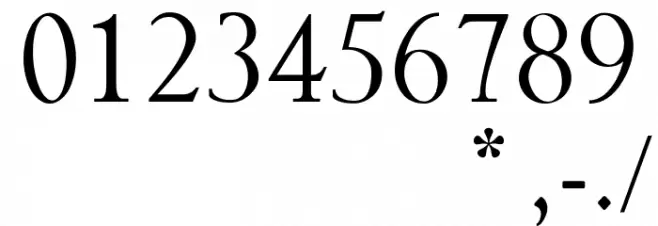 Salgera - Demo Caratteri ALTRI CARATTERI