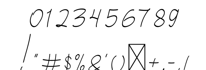 Salhena Free Font OTHER CHARS