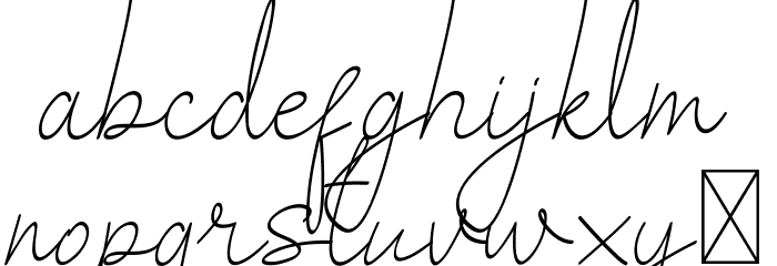 Salhena Free Font LOWERCASE