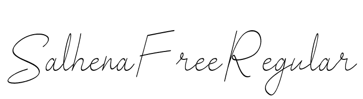 SalhenaFreeRegular  Frei Schriftart Herunterladen