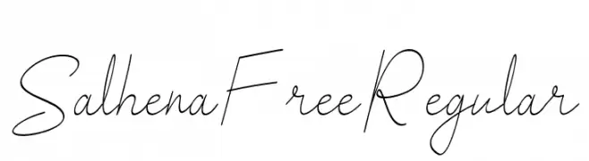 SalhenaFreeRegular  免费字体下载